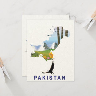 Pakistans reseaffisch karta