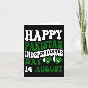 Pakistans självständighetsdag Pakistanska flaggan  Kort
