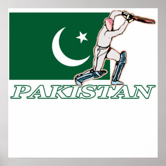 Pakistansk cricket Player Poster