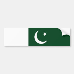 Pakistansk Flagga Bumper Sticker Bildekal