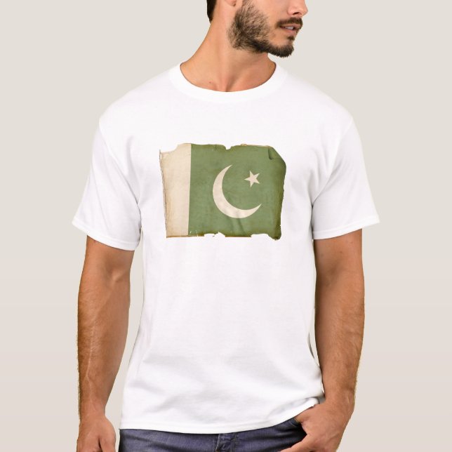 Pakistansk flagga tee shirt (Framsida)