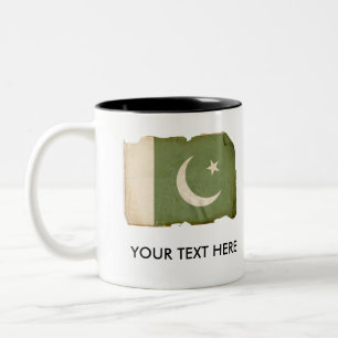 Pakistansk flagga Två-Tonad mugg