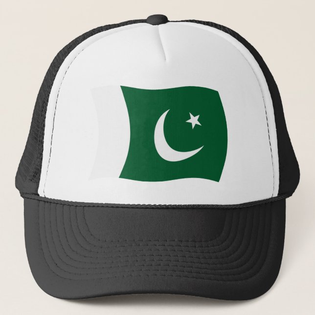 Pakistansk flagghatt truckerkeps (Framsida)