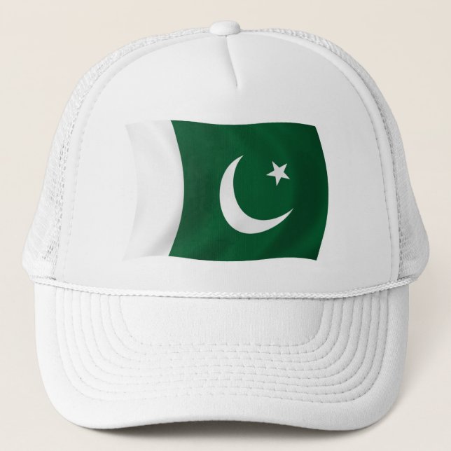 Pakistansk flagghatt truckerkeps (Framsida)