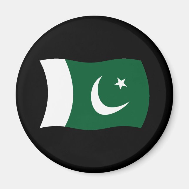 Pakistansk flaggmagnet magnet (Framsidan)