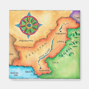 Pakistansk karta magnet