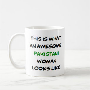 pakistansk kvinna, fantastisk kaffemugg