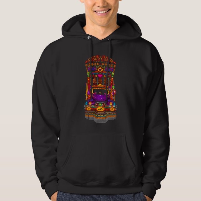 Pakistansk lastbilHoodie Hoodie (Framsida)