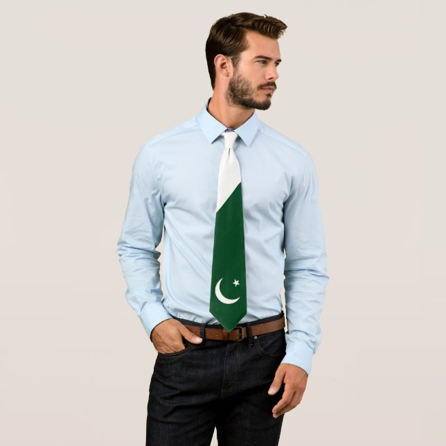 Pakistansk Manar Flagga Tie Slips (In Situ)