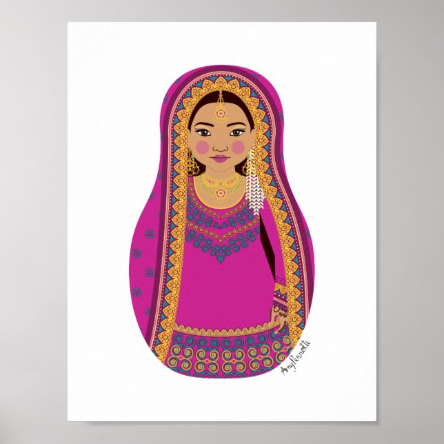 Pakistansk Matryoshka-affisch Poster (Framsidan)