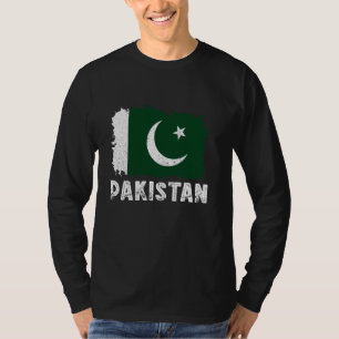 Pakistansk rötter Vintage Pakistan Flagga Pakistan T Shirt