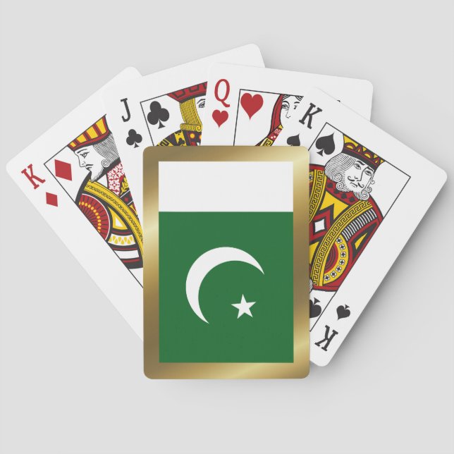 Pakistanska Flagga uppspelningskort Spel Kort (Baksidan)