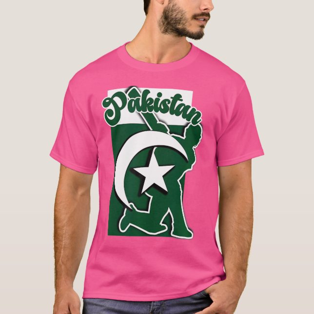 Pakistanska kricketspelare t shirt (Framsida)