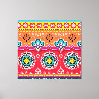 Pakistanska Lastbil Art: Färgfull Canvastryck