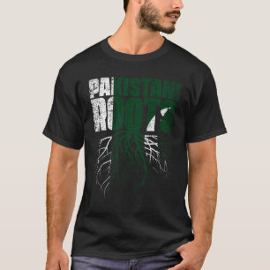 Pakistanska rötter Pakistan Heritage Flagga T Shirt