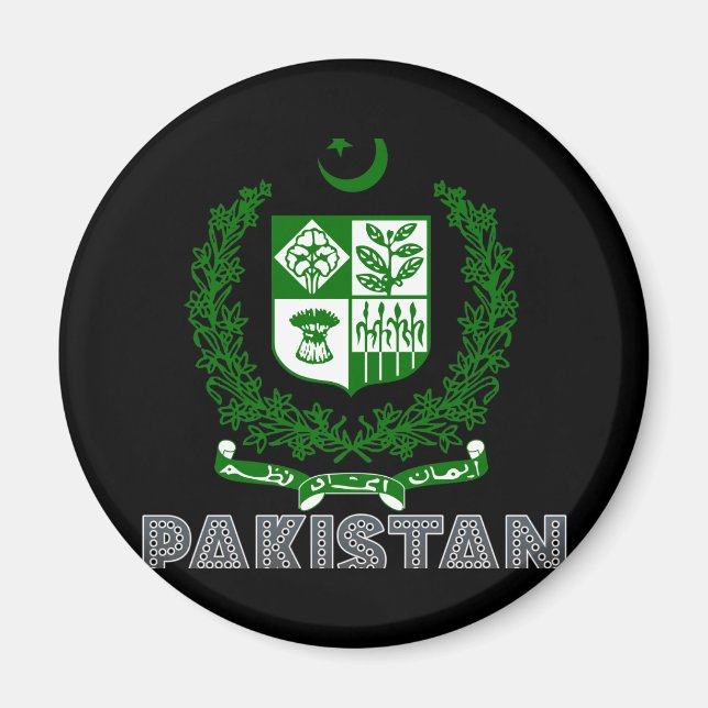 Pakistanskt emblem magnet (Framsidan)