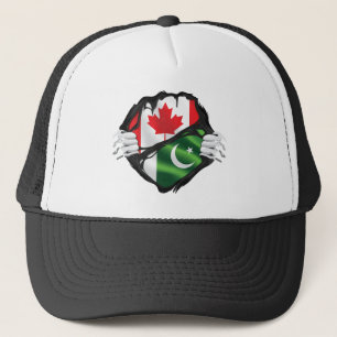 Pakistanskt kanadensiskt Händer Ripping Roots Flag Keps