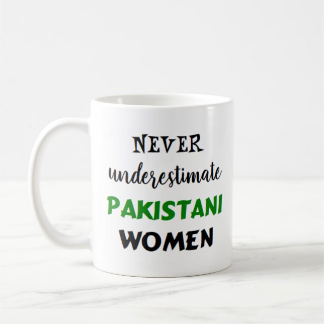 pakistanskt kvinnokaffe mugg (Vänster)