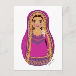 Pakistanskt Matryoshka-vykort Vykort