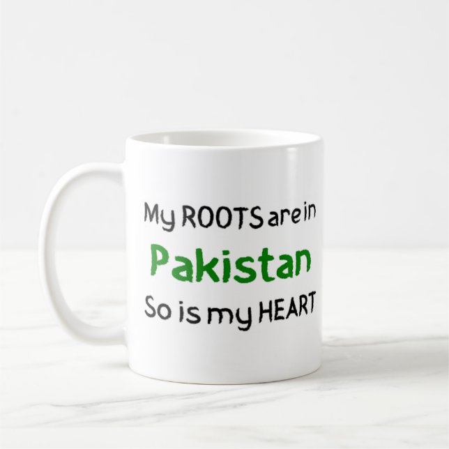 pakistanskt rotkaffe mugg (Vänster)