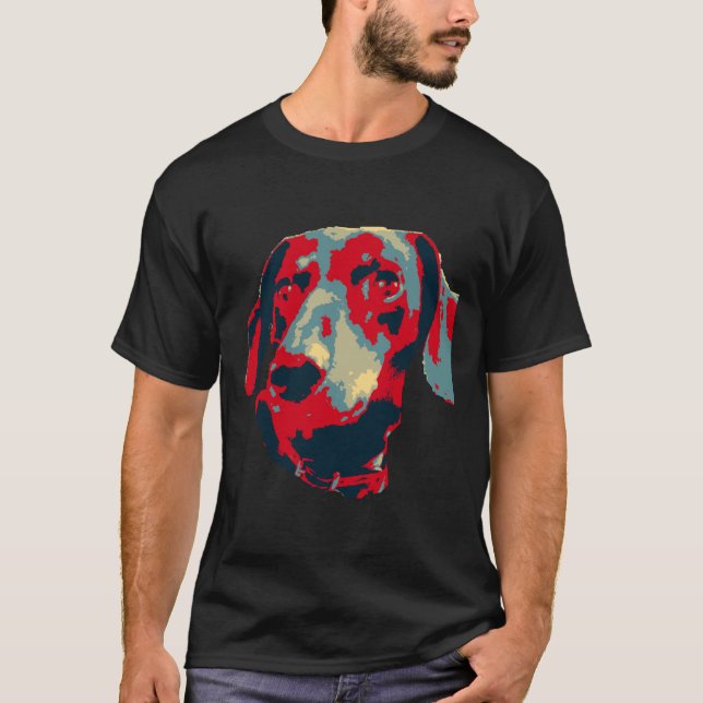 Pakopaka Dachshund Achim Head T Shirt (Framsida)