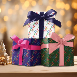 Paktfull färgfull merry Trio-förpackning med