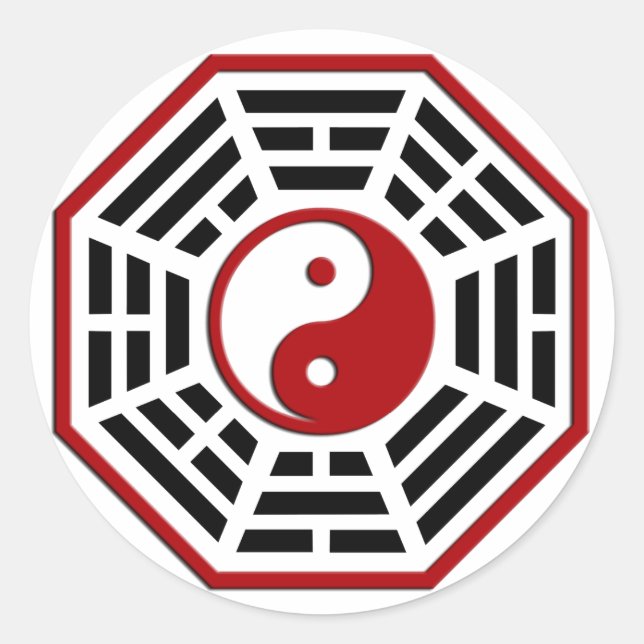 PaKua Runt Klistermärke (Framsida)