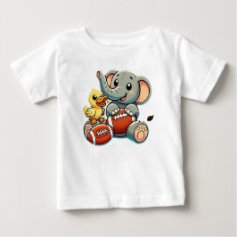 Pal: Tecknad Elephant och Anka T Shirt