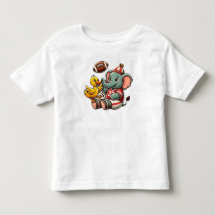 Pal: Tecknad Elephant och Anka T Shirt