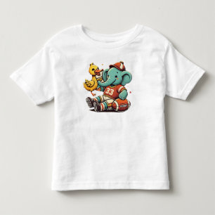 Pal: Tecknad Elephant och Anka T Shirt