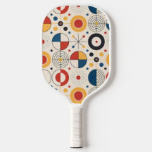 Pala de pickleball diseño geométrico