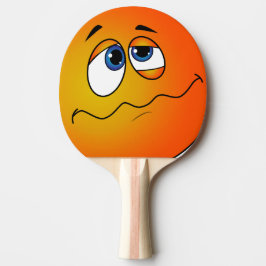 Pala de ping pong con emoji. pingisracket