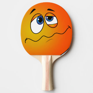Pala de ping pong con emoji. pingisracket