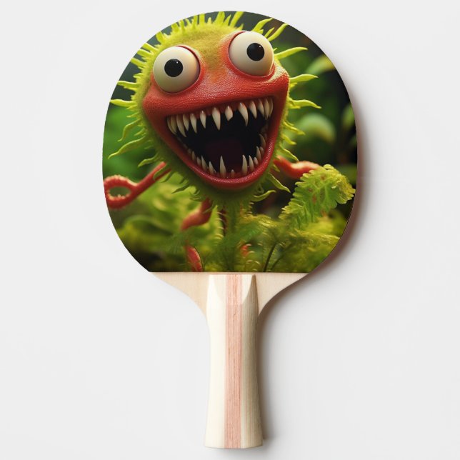 Pala de Ping Pong Monstruo Gracioso de Boca Grande Pingisracket (Framsidan)