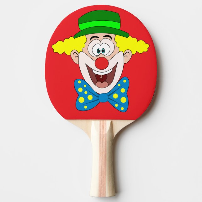 Pala de Ping Pong Payaso de Circo riendo Pingisracket (Framsidan)