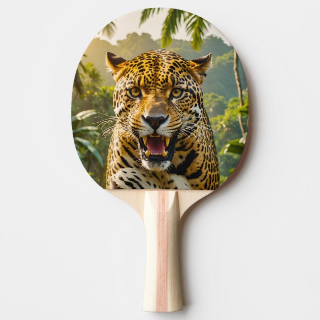 Pala de Ping Pong Peligroso Leopardo en la Selva Pingisracket (Framsidan)