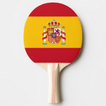 pala tenis de mesa bandera española
