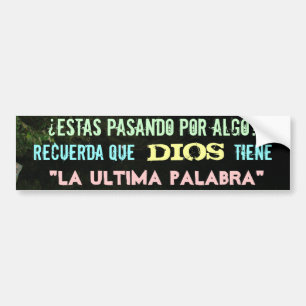 Palabra för ultima för Dios tienela Bildekal