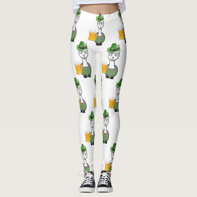 Palaca leggae, lycklig st patricks day leggings (Framsida)