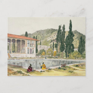 Palace and Gardens of Ashref, Persia, tallrik 80 Vykort