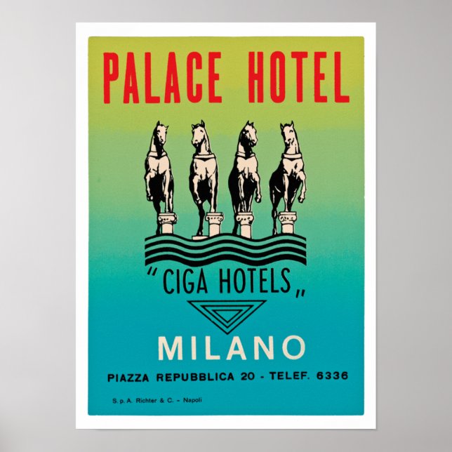 Palace Hotel Milano Poster (Framsidan)