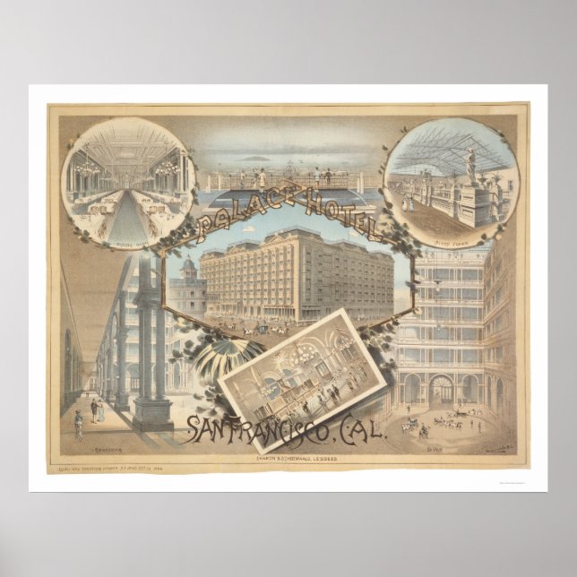 Palace Hotel, San Francisco, Kalifornien Poster (Framsidan)