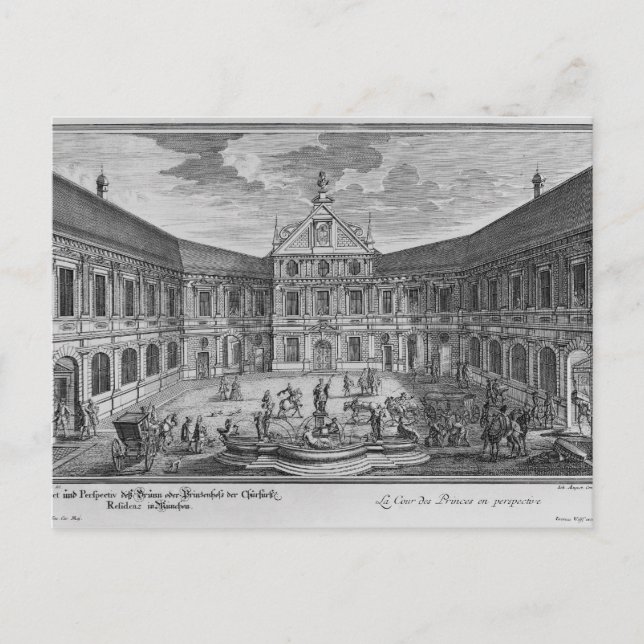 Palace i München, Tyskland Vykort (Framsida)