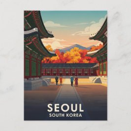 Palace i Söul Sydkorea Vykort