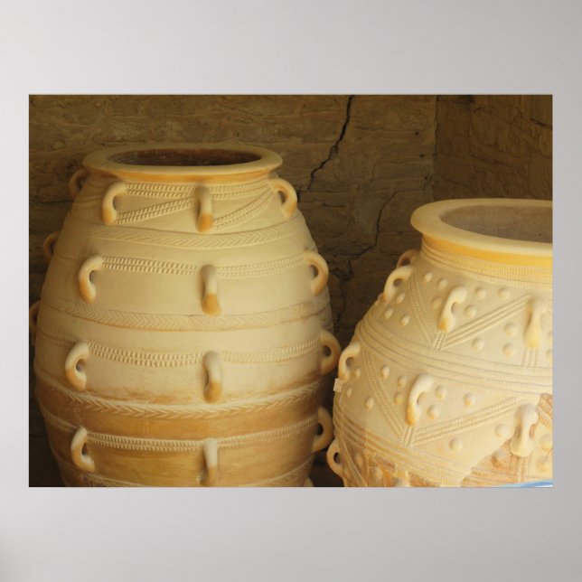 Palace of Knossos pithoi-storage burk POSTER (Framsidan)