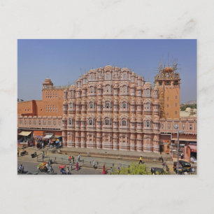 Palace of the Vinds (Hawa Mahal), Jaipur, Indien Vykort