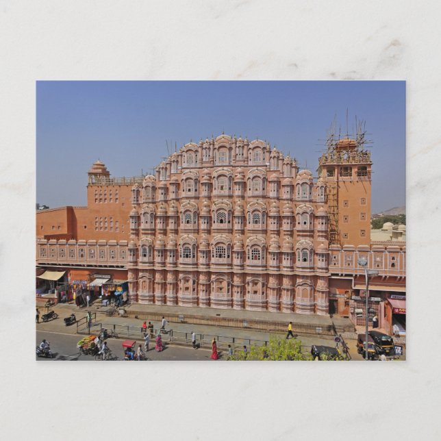 Palace of the Vinds (Hawa Mahal), Jaipur, Indien Vykort (Framsida)