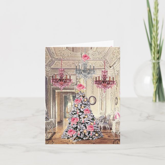 Palace of Versailles Frankrike-jul Tack Kort (Framsida)