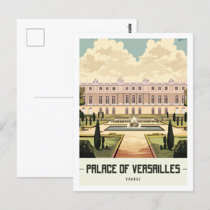 Palace of Versailles Paris Frankrike Travel Ställe Vykort