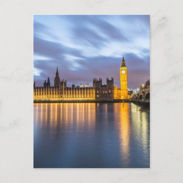 Palace of Westminster i London Vykort (Framsida)